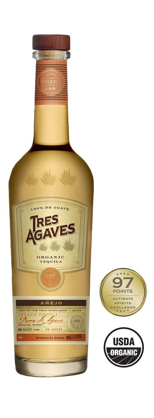 Anejo Tequila Tres Agaves